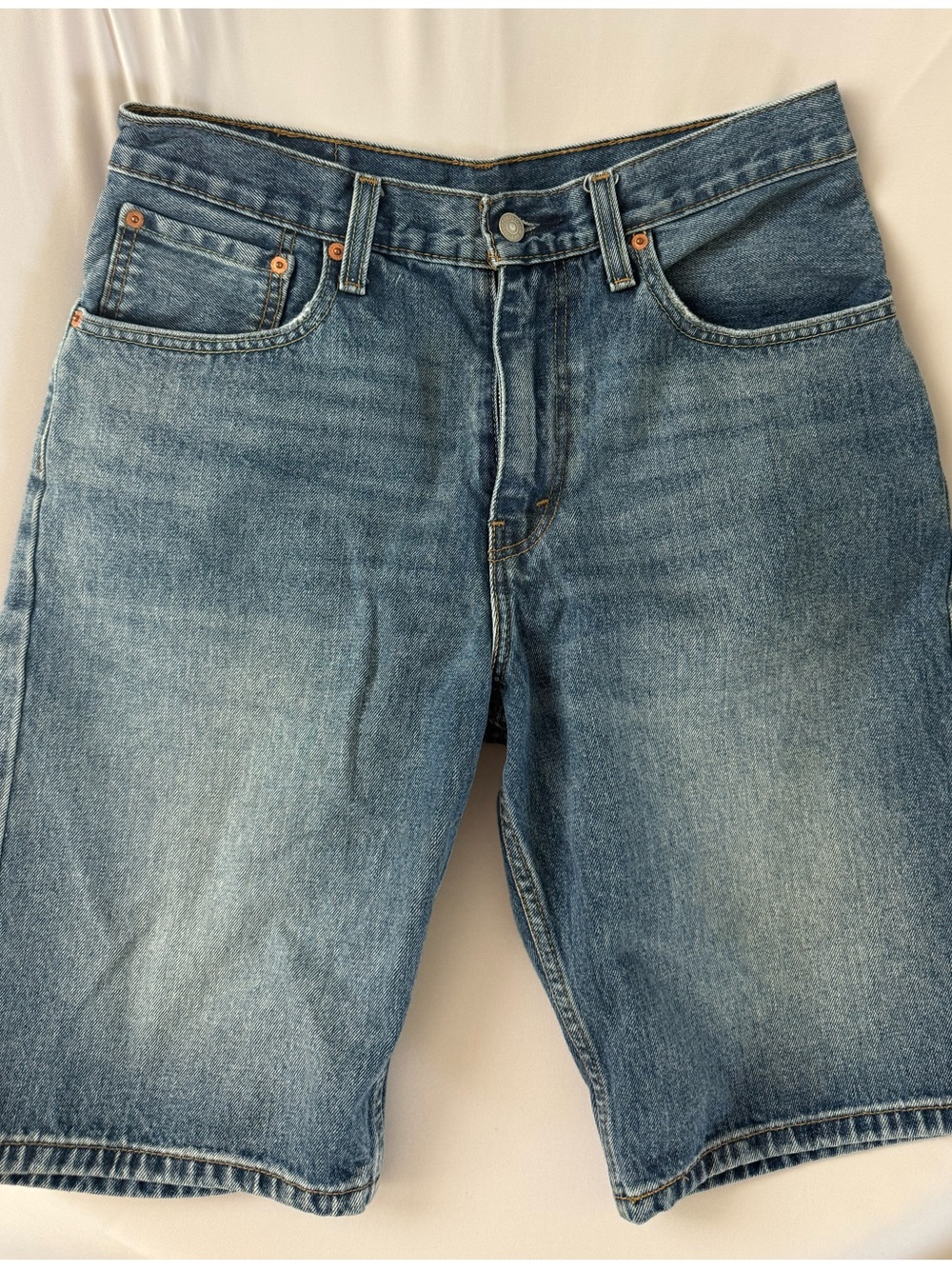 Levi's Light Blue Relaxed Denim Shorts